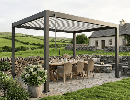 Atlantic 4×3m Manual Freestanding Aluminium Pergola