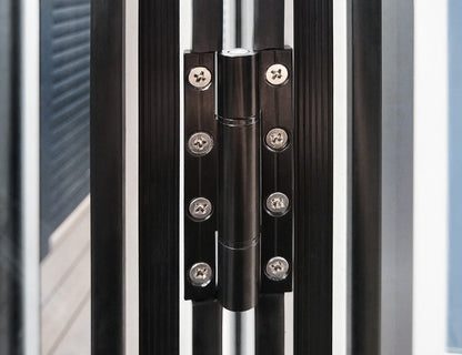 Tasman Freestanding Pergola Bifold Glass Door Size: 3m Color: Black