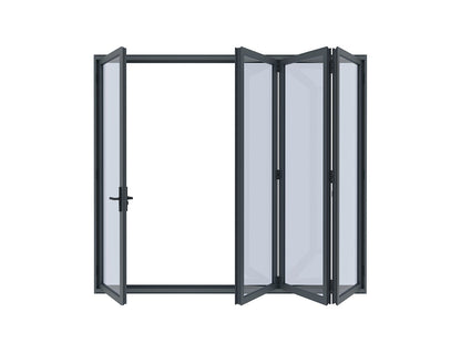 Tasman Freestanding Pergola Bifold Glass Door Size: 3m Color: Black