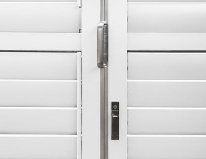 Pacific Bifold Freestanding Pergola Shutter Wall Size: 4m Color: Black