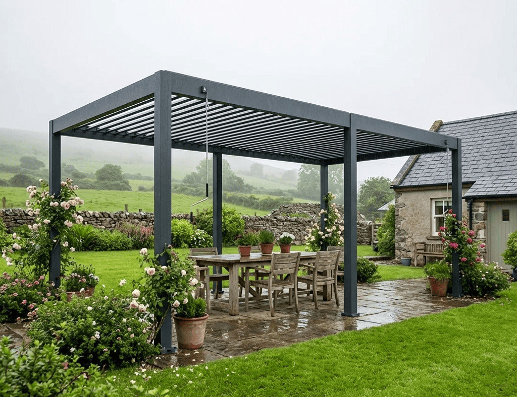 Atlantic 6×3m Manual Freestanding Aluminium Pergola