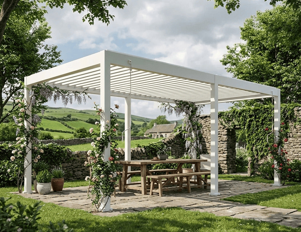 Atlantic 6×3m Manual Freestanding Aluminium Pergola