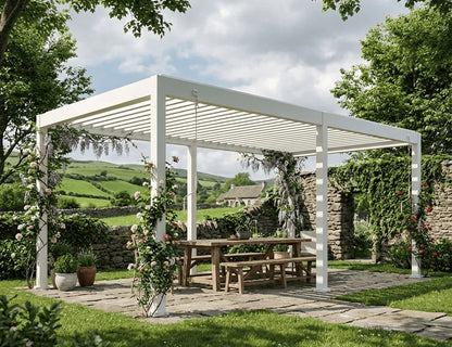 Atlantic 6×3m Manual Freestanding Aluminium Pergola
