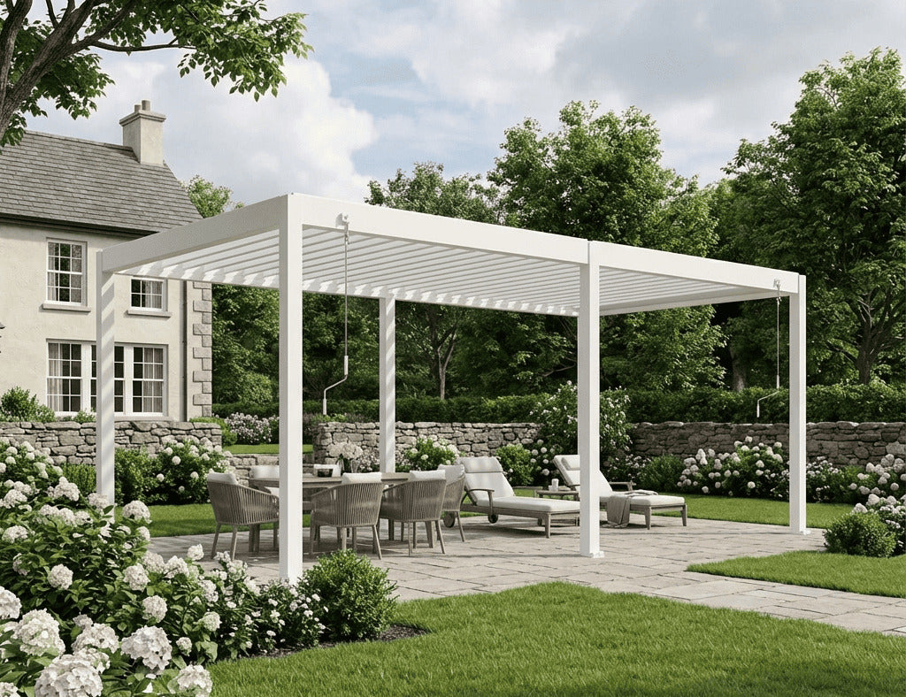 Atlantic 6×3m Manual Freestanding Aluminium Pergola