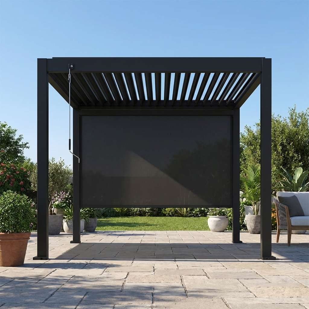 Retractable Shade Blind For Atlantic Freestanding Pergola