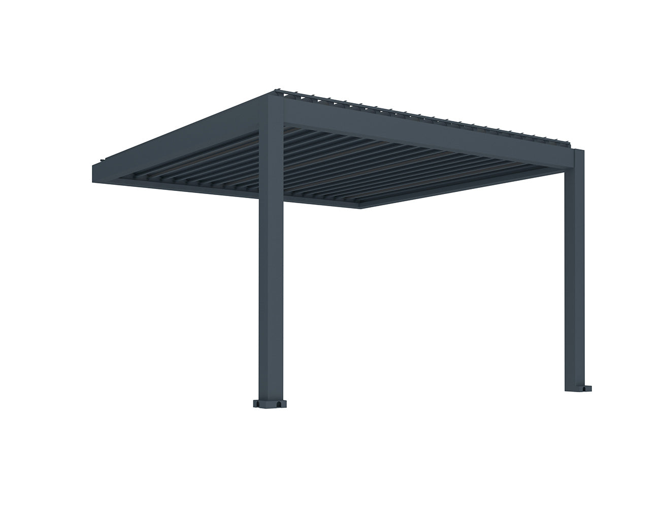 Tasman 3×3m Motorised Wall Mounted Aluminium Pergola