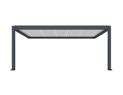 Tasman 4×4m Motorised Wall Mounted Aluminium Pergola