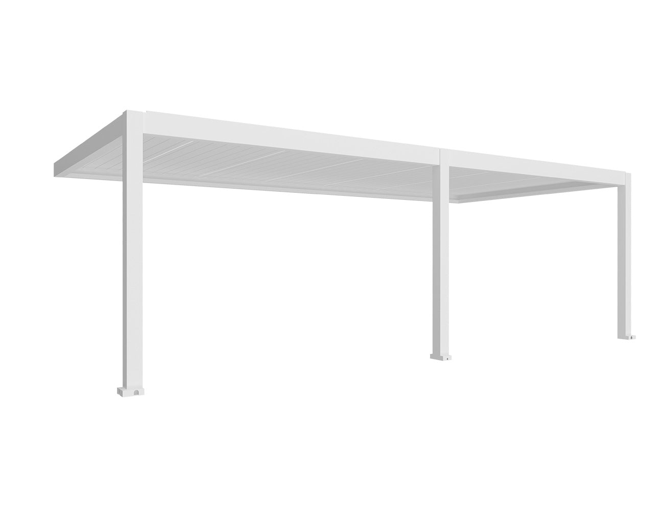 Tasman 8×4m Motorised Wall Mounted Aluminium Pergola