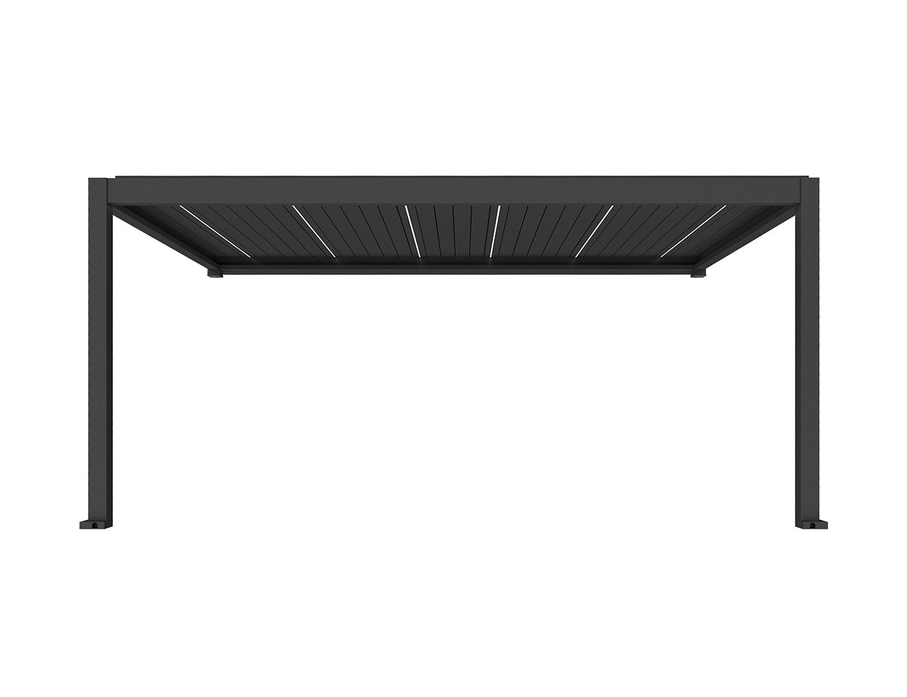 Tasman 3×3m Motorised Wall Mounted Aluminium Pergola