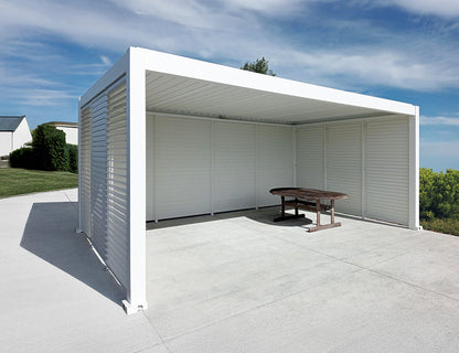 Baltic Freestanding Pergola Tongue and Groove Privacy Screen Size: 0.849m Colour: White